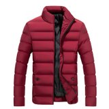 龙中龙 棉衣男士冬季外套2020年新款潮牌短款棉服潮流(红色 M)
