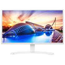 LG 27MP58VQ 27英寸光滑切割设计IPS硬屏 低闪屏液晶台式电脑显示器(白色)