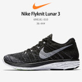 耐克男女休闲鞋2017夏秋新款Nike Flyknit Lunar 3低帮网面透气耐磨运动跑步鞋 698181-010(图片色 36)