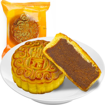 沁园中秋月饼礼盒装散装月饼红豆沙月饼1个100g