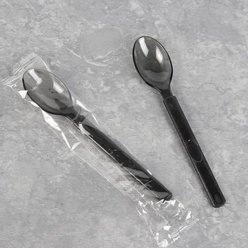 一次性透明刀叉勺加厚独立包装塑料水果沙拉勺子叉子高档外卖餐具独立