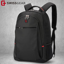 送刀锁！瑞士军刀新款商务型出差电脑背包男士包 休闲双肩包SA-7719III(黑色)
