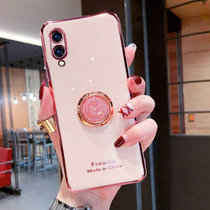 vivoy93s手机壳套 VIVO Y93S保护套V1818A电镀硅胶软壳包边防摔简约潮时钟支架外壳(图6)