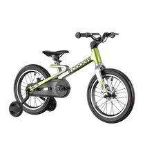 COOGHI酷骑儿童自行车女孩男孩脚踏单车中大童3-6岁8岁辅助轮小孩FI款(酷骑绿（渐变）)