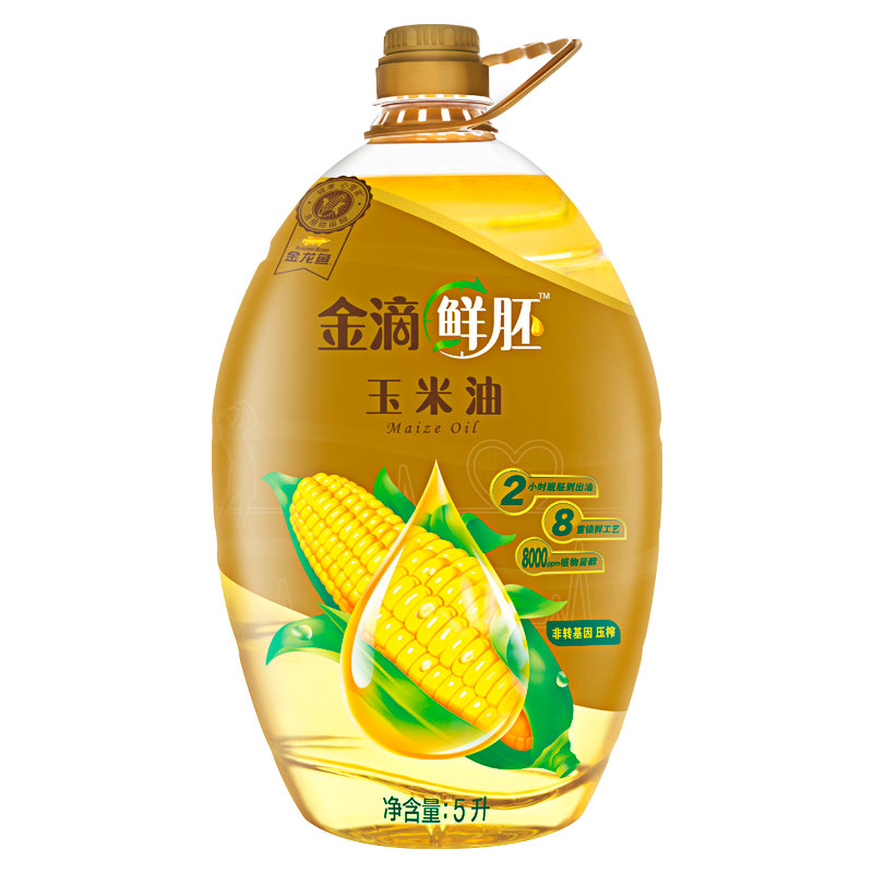 金龙鱼阳光鲜胚甜香玉米油5l