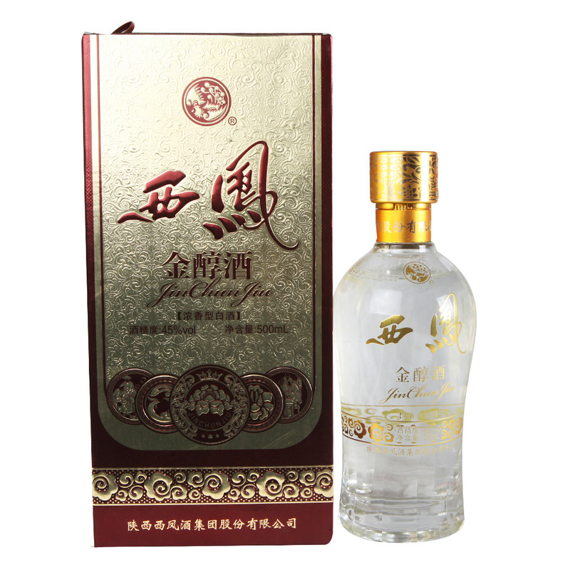 【陕西西凤白酒图片】西凤白酒金醇45度盒装500ml图片大全,高清图片