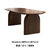 北欧简约现代家用餐桌椅组合侘寂风小户型全实木桌子轻奢橡木饭桌(橡木 烟熏色 180x90x75)第2张高清大图