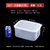 保鲜盒透明塑料盒子长方形冰箱专用冷藏密封食品级收纳盒商用带盖(西瓜红 5.2L日式保鲜盒)