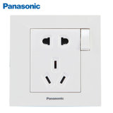 松下（Panasonic）WMW622二三极插座带开关 简尚系列白色