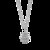 颐和园 佛香阁项链 采用施华洛世奇元素水晶 送女友礼物 女神必备(银色)