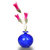 欧式陶瓷花瓶摆件 小花瓶干花水培花器不含底座(8cm蓝结晶)