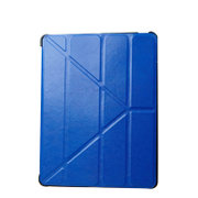 裕百 苹果 iPad Air折叠式皮套 iPad5保护套 iPad超薄保护壳(深蓝)