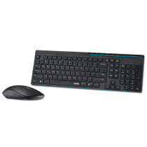 雷柏X8100蓝色 无线键盘鼠标套装轻薄静音防水无线键鼠套装游戏办公