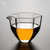 九皿玻璃公道杯 公杯茶漏套装 加厚耐热茶海分茶器装茶器茶具配件(六角玻璃公杯200ml)