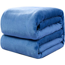 允儿 夏季空调毯 冬季铺床毛绒珊瑚绒床单人毛毯子被子盖毯加厚保暖学生宿舍法兰绒毛毯(颜色随机X1)