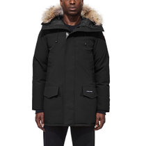 CANADA GOOSE 加拿大鹅 男士黑色连帽中长款羽绒服 2062M-BlackS码黑 时尚保暖