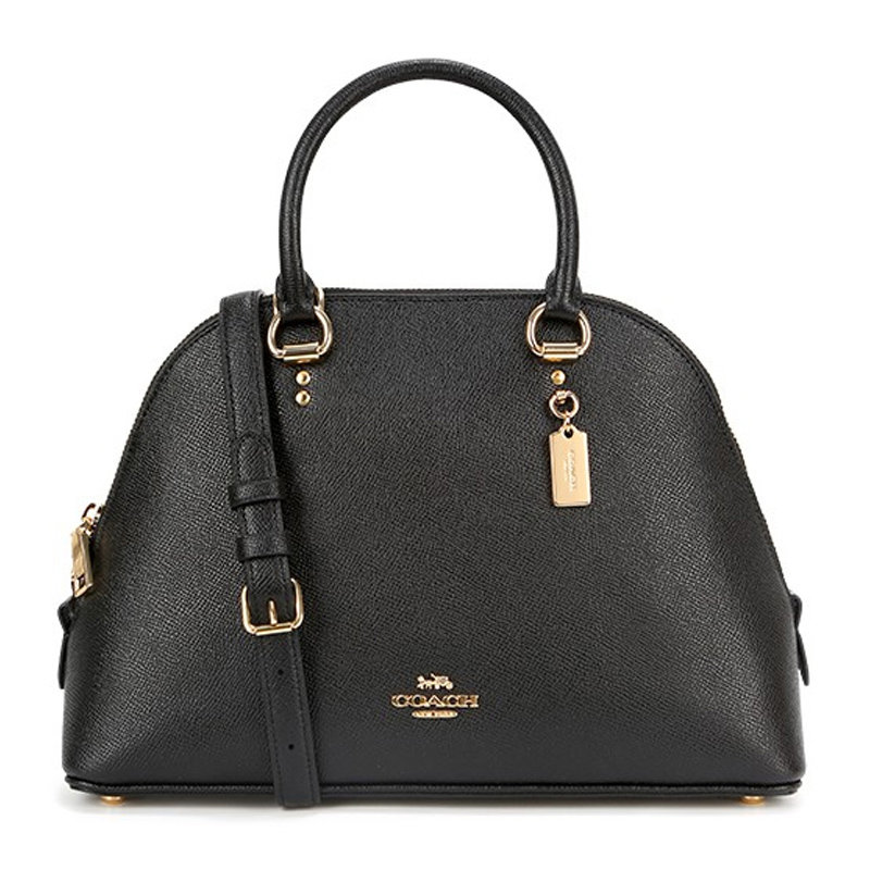 箱包coach蔻驰女士黑色皮革单肩包手提包f2553imblk黑色时尚百搭返回
