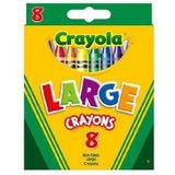 美术绘画 Crayola 绘儿乐 千色乐 8色彩色大蜡笔 52-0080