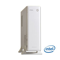 达客 英特尔G1840双核台式电脑迷你主机 时尚迷你型主机 静音节能型 省空间(白色 4G/120固态SSD)