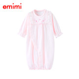 Emimi 爱米米 婴儿外套连体衣宝宝百日礼服 0-6个月(0-6个月 粉色)