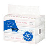 Nepia/妮飘 Hello Kitty系列绵柔3层中幅抽取式面巾纸 70抽*3包