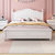 华南家具 白色美式全实木床主卧1.8米双人床简约现代1.5米单人床儿童床铺卧室家具    C32(全实木版-纯白色 色板)