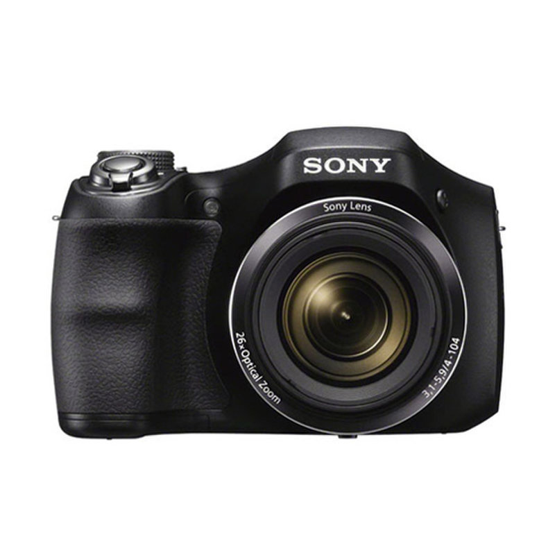 索尼(sony)dsc-h200数码照相机 2010万像素 26倍光学变(黑色 套餐五)