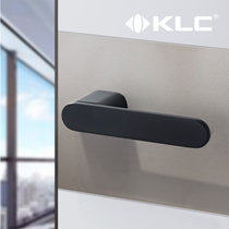 KLC意式极简门锁磁吸静音可镶嵌岩扳皮革木皮生态室内卫生间门锁(F8201平面款 默认)