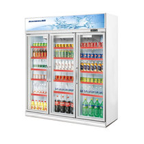 标冰(BIAOBING)SC-1600F 1600升立式三开门展示冰柜 冷藏保鲜陈列冷柜 商用大冰柜 啤酒饮料商超用