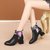 SUNTEK古典短靴女中跟女鞋粗跟马丁靴女士头层靴子软皮切尔西靴(35 黑色. (冬季绒里))