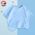 史努比儿童夏款短袖T恤可爱休闲宽松纯棉亲肤酷(天蓝 110cm)