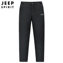 JEEP吉普新款男士羽绒裤可拆卸内胆防风保暖休闲长裤JPCS7028HX(黑色 XXL)