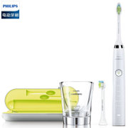 飞利浦（PHILIPS）电动牙刷 声波震动牙刷美白洁齿清除五倍牙菌斑提高牙龈健康(HX9332 HX9332)