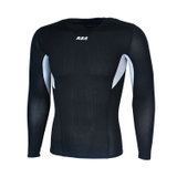 REA 男式 训练健身运动长袖T恤R1621(黑色 S)
