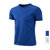 富贵鸟短袖男2021夏季新款冰丝T恤吸湿速干体恤训练衣健身运动半袖(蓝色 XXL)