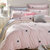 洁帛 斜纹活性印花 纯棉四件套 适合1米5和1米8双人大床使用(粉色物语 颜色)