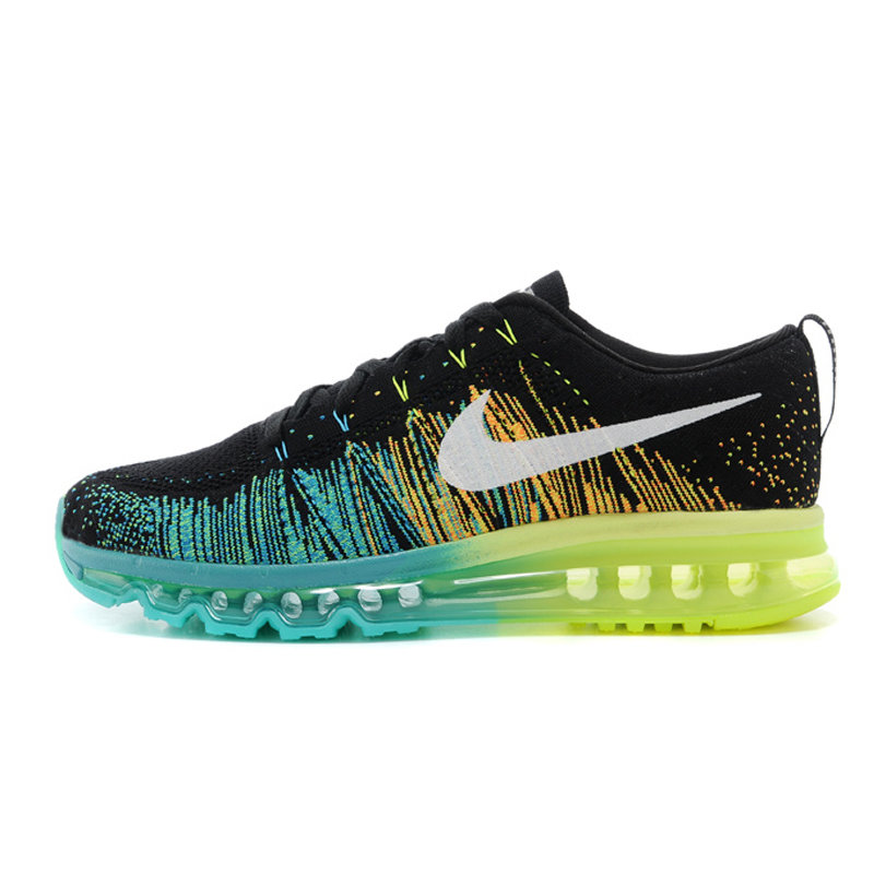 【跑步鞋圖片】耐克 nike flyknit air max 彩虹編織氣墊跑步鞋620469