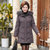 女士冬季羽绒服韩版中老年女装中长款加厚大码鸭绒外套9103(紫色 XXL)