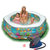 美国intex 56493海底世界家庭游泳池充气水池游戏球池底部充气加大型(标配+脚泵)