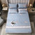 英爵家纺 凉席二件套三件套 单人双人空调软席床上用品XM(欧式-蓝 230x245cm)