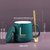 创意十二星座陶瓷马克杯带盖勺男女喝水杯家用情侣咖啡办公茶杯子(Lucky-绿杯-带勺带盖)