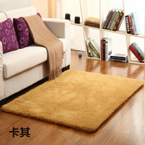北极绒超柔地毯客厅茶几卧室加厚地毯(北极绒卡其 1.2米x1.6米)