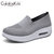 CaldiceKris（中国CK）新款飞织网面透气休闲一脚蹬懒人女鞋CK-X869(浅灰色 35)