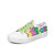 Skechers斯凯奇女鞋联名款透气运动鞋休闲鞋低帮帆布板鞋66666301(白色/多彩色 37)