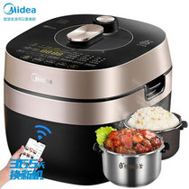 美的(Midea)智能电压力锅电焖锅电饭煲智能生态IH浓香低脂电高压锅置顶触控电压力煲 YL50P701WIF(黑色 5L)