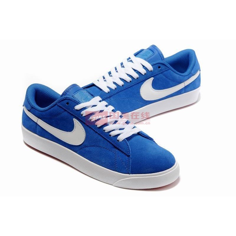 休闲鞋板鞋nikeblazer开拓者低帮反毛皮板鞋男鞋宝蓝白44返回商品页