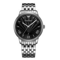 阿玛尼（Emporio Armani)手表 商务时尚钢带石英男士腕表 AR1614(白色)