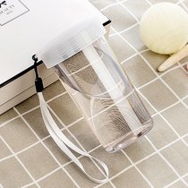 水杯塑料简约便携批定制發广告杯子印LOGO刻字礼品杯开业活动赠品(310透明 310ml)