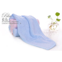 洁玉竹纤维美容毛巾 情侣面巾 组合套装 柔软吸水 JY-1078FT-DS(蓝色)