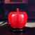时尚家居装饰摆设景德镇陶瓷经典花瓶中国红苹果瓶（含底座(小福字)